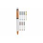 Balpen Raja Colour hardcolour - Rood / Wit