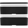 MIYO POP 700+700 ml double layer lunch box - Black MIYO POP 700+700 ml double layer lunch box - Black