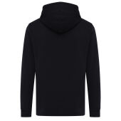 Iqoniq Rila lichtgewicht gerecycled katoen hoodie, zwart (XS)