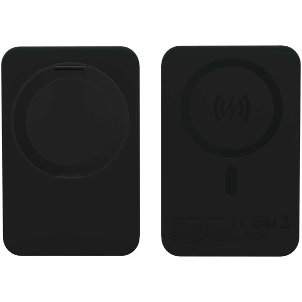 SCX.design P28 5000 mAh powerbank met opvouwbare ring - Zwart SCX.design P28 5000 mAh powerbank met opvouwbare ring - Zwart