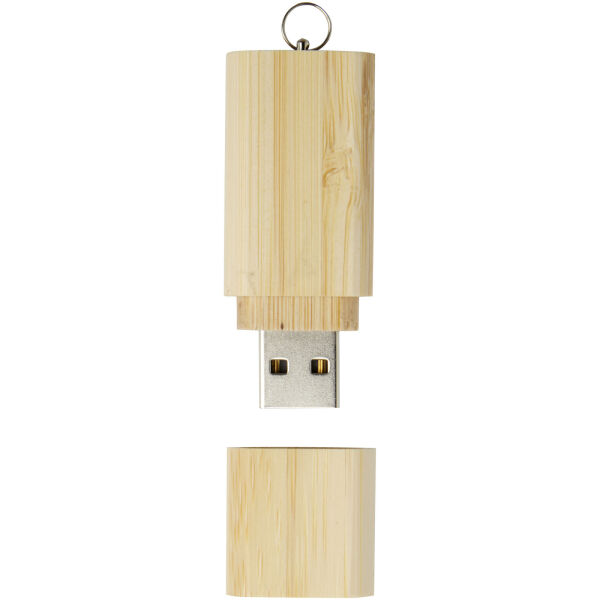 Bamboe USB 2.0 met sleutelring - Naturel - 2GB