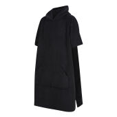 Badstof kinderponcho Black 10/13 jaar
