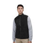 Bonded fleece vest - Black, 3XL