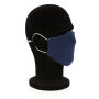 Herbruikbaar 2 laags katoenen gezichtsmasker, donkerblauw