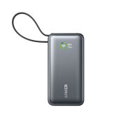 Anker Nano Powerbank 30 W, met ingebouwde USB-C-kabel, zwart