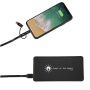 SCX.design P30 8000 mAh powerbank solar met oplichtend logo - Zwart