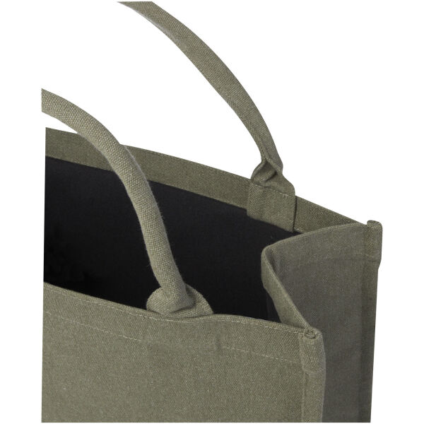 Page 500 g/m² Aware™ recycled book tote bag - Green