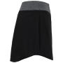 Rok met ingewerkte short Black / Marl Dark Grey S