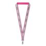 Polyester keycord met reflecterende overlay Polyester keycord met reflecterende overlay