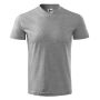 T-shirt unisex V-neck dark grey melange 3XL