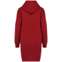 Ecologische sweaterjurk met capuchon Hibiscus Red XL Ecologische sweaterjurk met capuchon Hibiscus Red XL