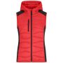 Ladies' Hybrid Vest red/black XS