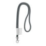 Polyester 2-kleurige koord-lanyard met full color label