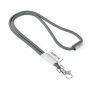 Polyester 2-kleurige koord-lanyard met full color label