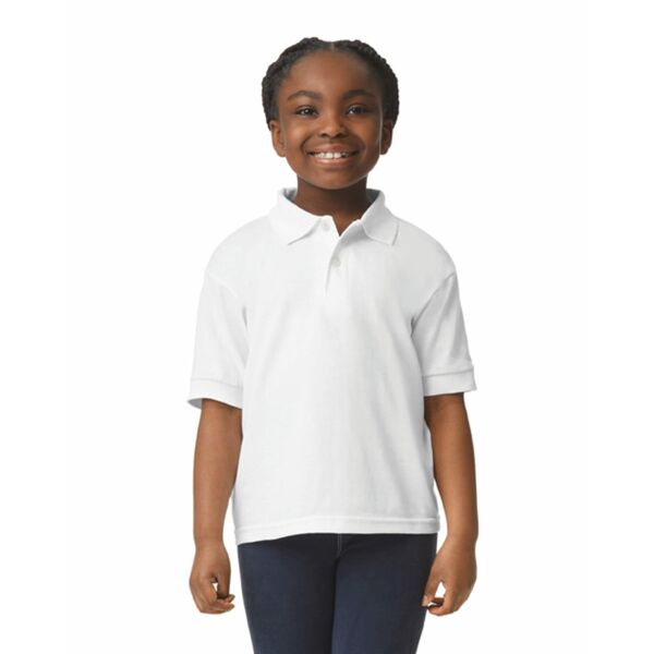 Dryblend Classic Fit Kinder Jersey Polo White S Dryblend Classic Fit Kinder Jersey Polo White S