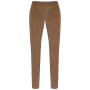 Ecologische herenbroek in ribfluweel Dark camel 38 FR
