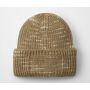 CHUNKY KNITTED PATCH BEANIE, ESPRESSO HAZE, One size, BEECHFIELD