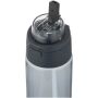 Theron 700 ml RCS-waterfles van gerecycled plastic met een deksel met dubbele functie en een uitklapbaar rietje - Hale blauw Theron 700 ml RCS-waterfles van gerecycled plastic met een deksel met dubbele functie en een uitklapbaar rietje - Hale blauw