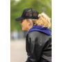 Impact AWARE™ 5 panel recycled katoenen truckercap, zwart Impact AWARE™ 5 panel recycled katoenen truckercap, zwart