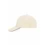 5 Panel Sandwich Cap natural/navy one size