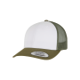 Pet Retro Trucker Colored Front Moosgreen / WHITE / OLIVE One Size