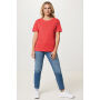 IQONIQ Yala dames lichtgewicht gerecycled katoen t-shirt, luscious red (XXS)