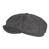 Pet Newsboy Herringbone Grey S/M Pet Newsboy Herringbone Grey S/M