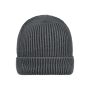 Ribbed Beanie anthracite/black