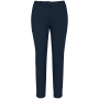 Ecologische enkellange chinobroek dames Navy Blue 36 FR