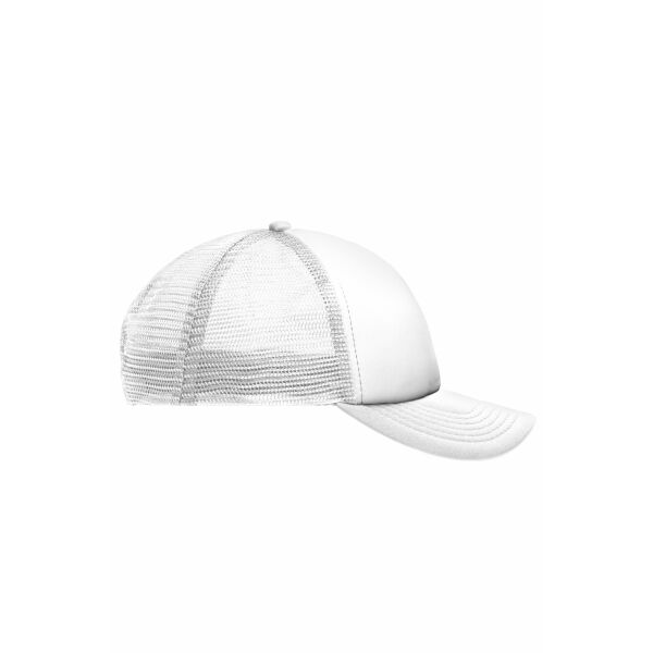 5 Panel Polyester Mesh Cap for Kids white/white one size 5 Panel Polyester Mesh Cap for Kids white/white one size
