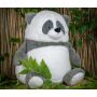 ZIPPIES PANDA, GREY/WHITE, L, MUMBLES