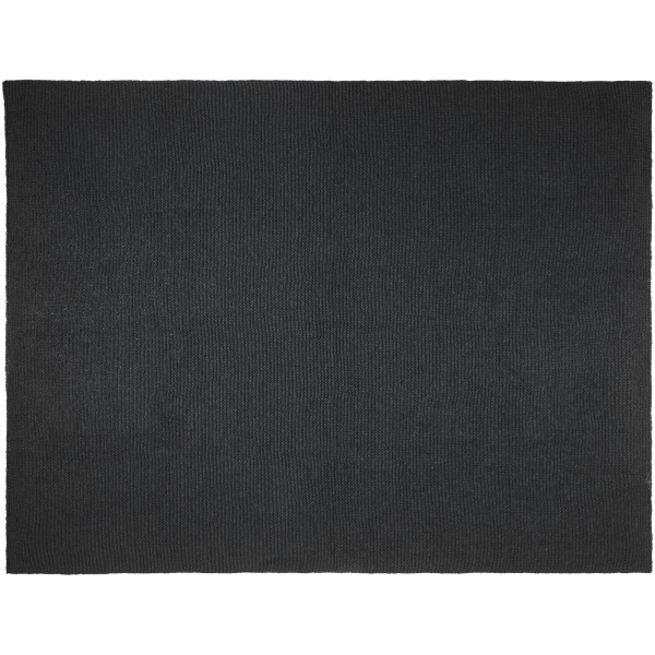 Suzy 150 x 120 cm deken van gebreid GRS-polyester - Zwart