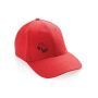 Impact AWARE™ 6 panel 280gr gerecycled katoenen cap, luscious red