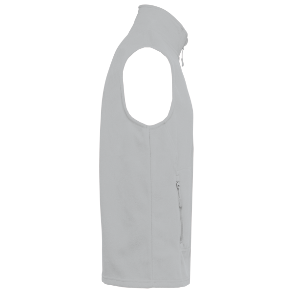 Ecologische uniseks bodywarmer van microfleece Snow Grey XS Ecologische uniseks bodywarmer van microfleece Snow Grey XS