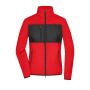 Ladies' Fleece Jacket red/black XXL