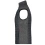 Ladies' Knitted Hybrid Vest grey melange/anthracite melange XS
