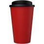 Gerecyclede americano® 350 ml geïsoleerde beker - Rood/Zwart