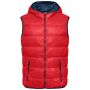 Men's Down Vest red/navy S Men's Down Vest red/navy S