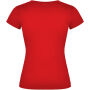 Victoria damesshirt met V-hals en korte mouwen - Rood - S