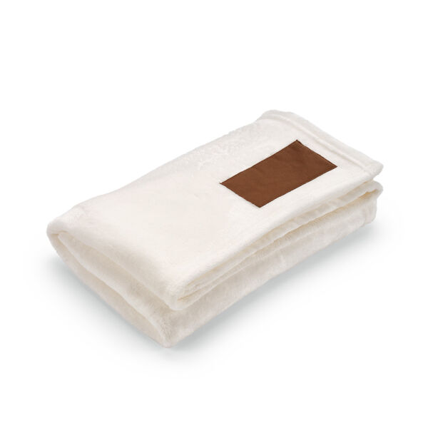Fleece deken Van Eyck | rPET | 160×120 cm | Met PU label | Wit Fleece deken Van Eyck | rPET | 160×120 cm | Met PU label | Wit