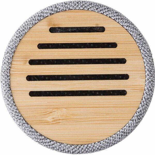Draadloze speaker Cory | Bamboe - grijs Draadloze speaker Cory | Bamboe - grijs