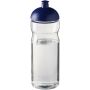 H2O Active® Eco Base 650 ml sportfles met koepeldeksel - Transparant/Blauw