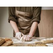 Apron Recycled Cotton (170 g/m²) schort - bruin
