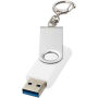 Rotate USB 3.0 met sleutelhanger - Wit - 16GB