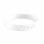 Gepersonaliseerde siliconen polsbandjes (12 mm breed)