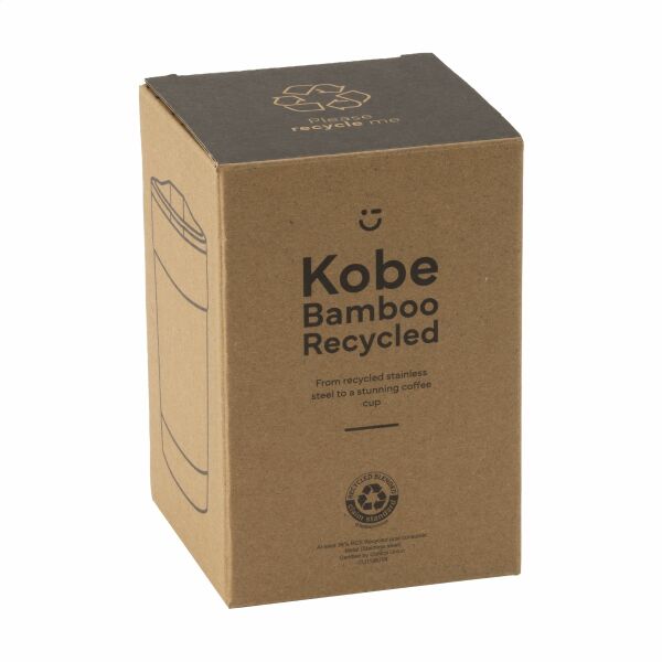Kobe Bamboo RCS Recycled Steel 350 ml Kaffeebecher