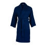 T1-Bwaffle Waffle Bathrobe - Navy Blue
