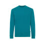 IQONIQ Zion gerecycled katoen sweater, verdigris (L)