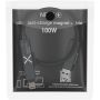 SCX.design C59 magnetische siliconen oplaadkabel van 100 W - Zwart SCX.design C59 magnetische siliconen oplaadkabel van 100 W - Zwart