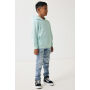 IQONIQ Yengo kids recycled katoen hoodie met steekzakken, crushed mint (34)